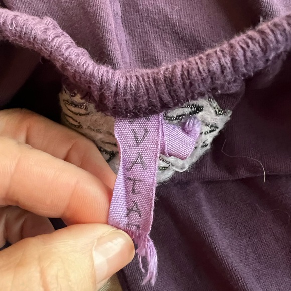 Avatar Clothing Purple Ruffled Wide-Leg Pants Artisan Boho Bloomers Style Large - Picture 6 of 12